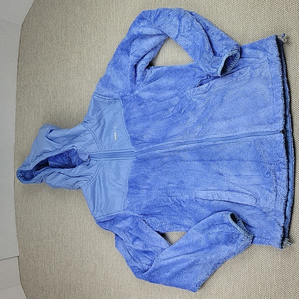 Free Country Women's Fleece Blue Hoodie‎ Jacket Size Small